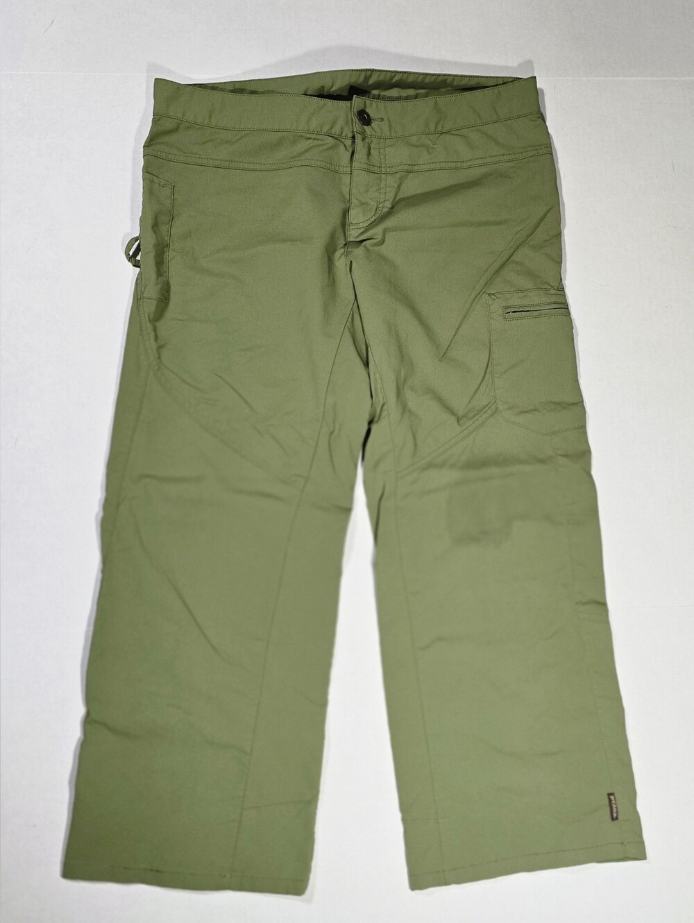 prAna Womens Size 10 Breathe Olive Green Cargo Utility Pants Stretch Hiking